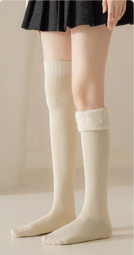 Wool spinning over the knee socks thick warm high socks long socks For lady